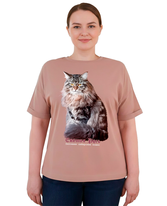 футболка с Сибирским котом